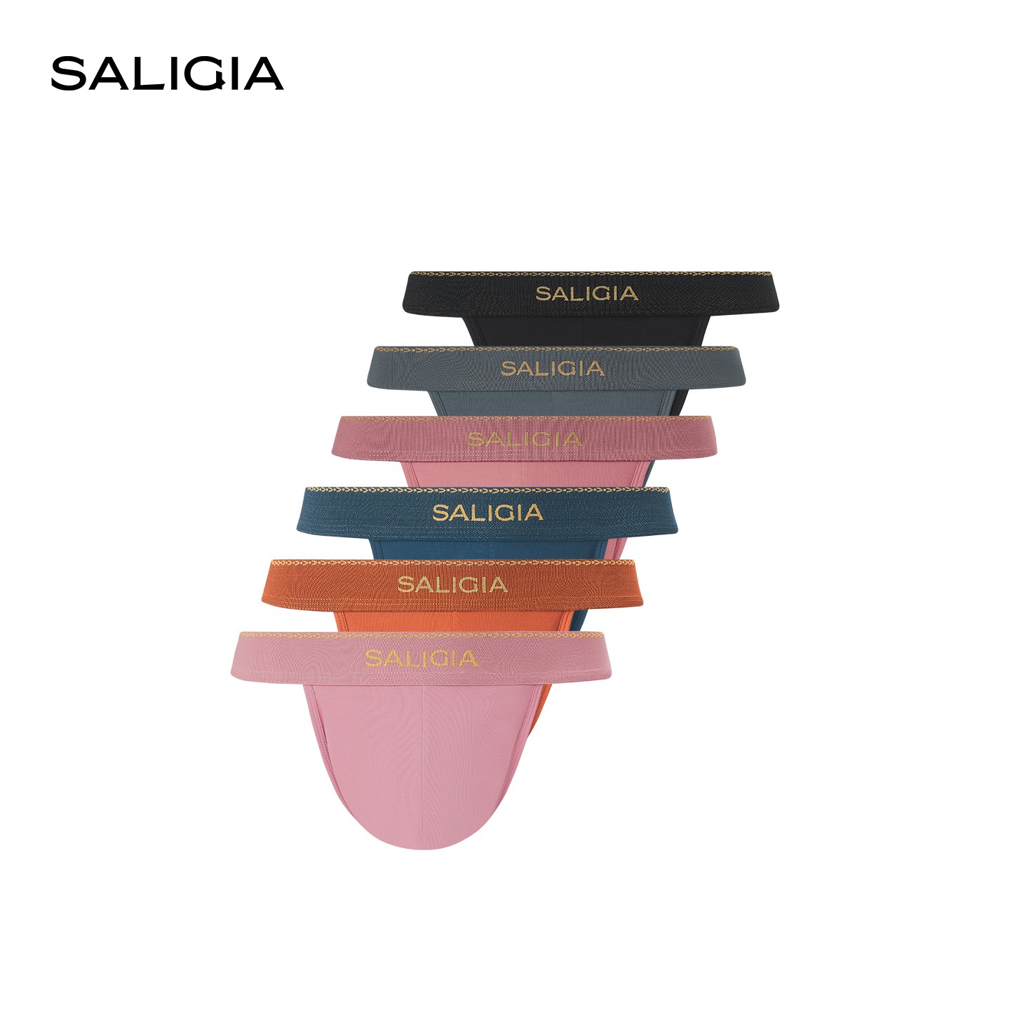 【拍下到手4条】SALIGIA希腊之源系列生机常春藤男士高叉内裤