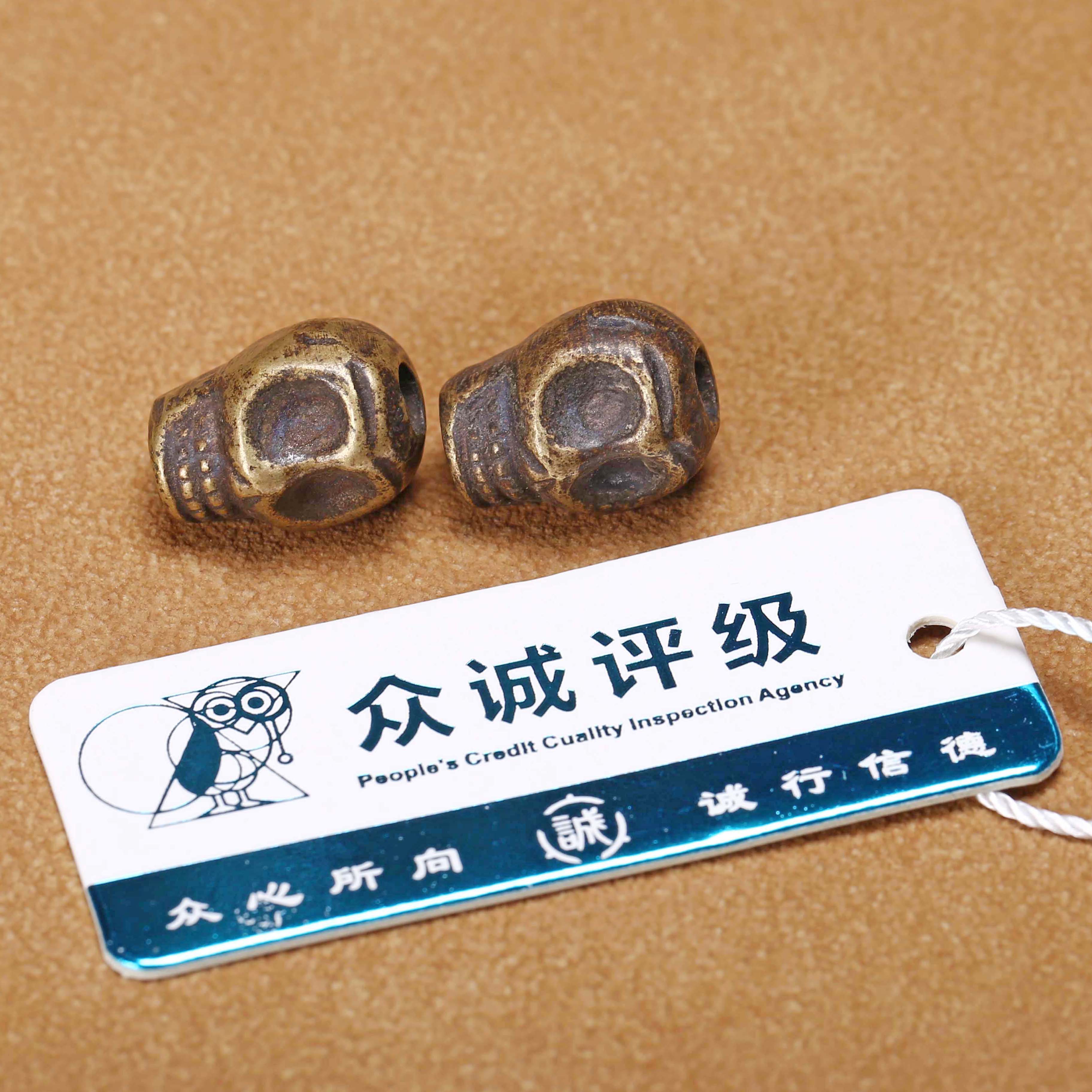 【济文阁】JFYG25011856清代 铜陀林一对
