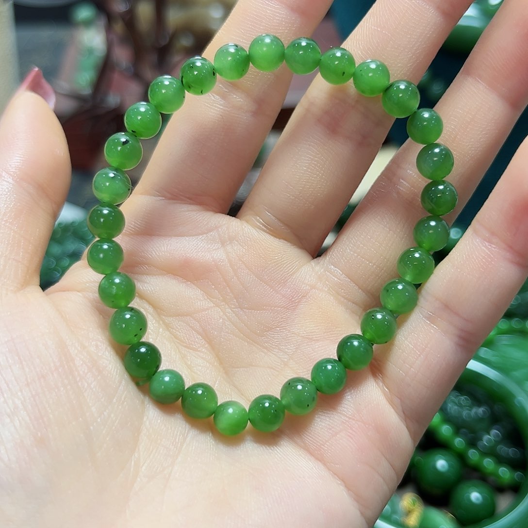 和田玉手串未镶嵌