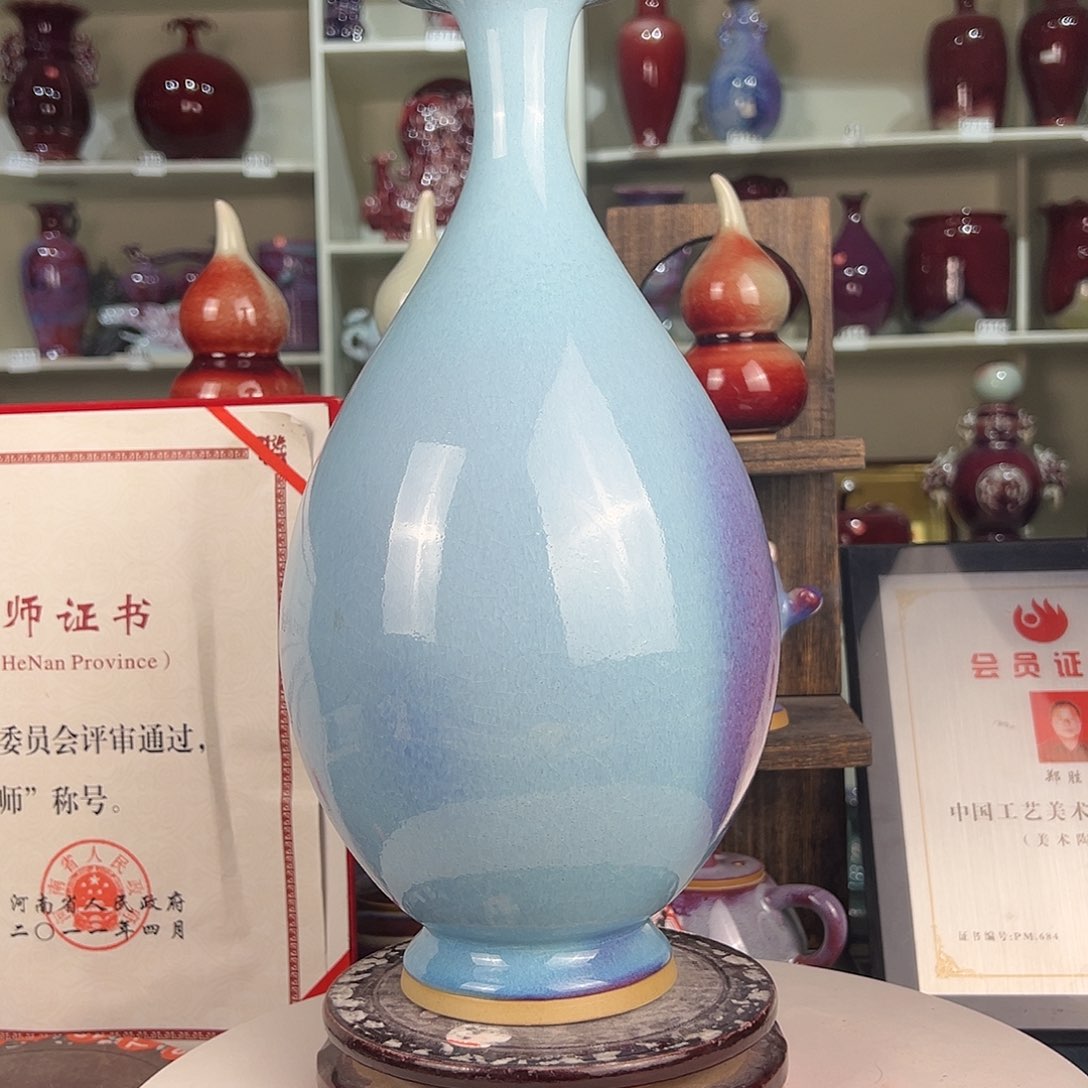 摆件郑家钧窑摆件