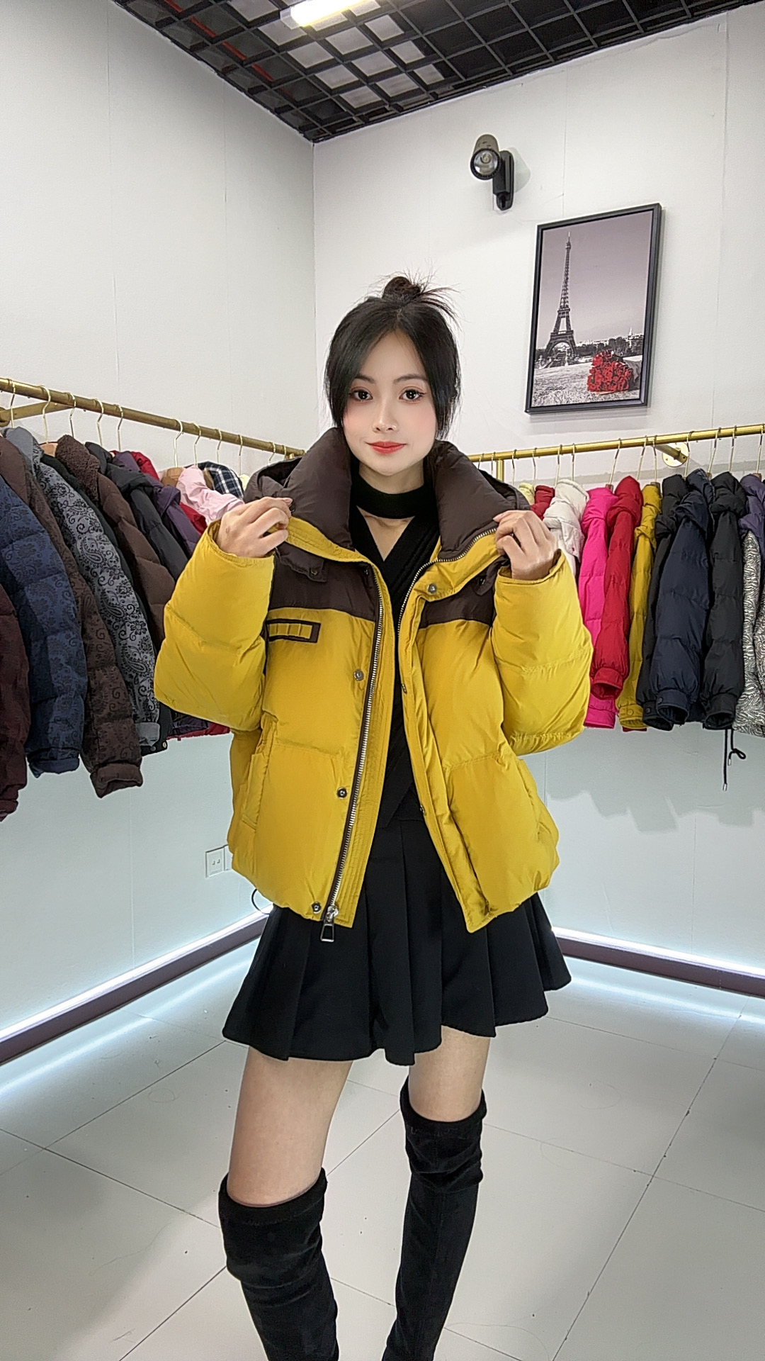 AYT2025时尚拼接羽绒服