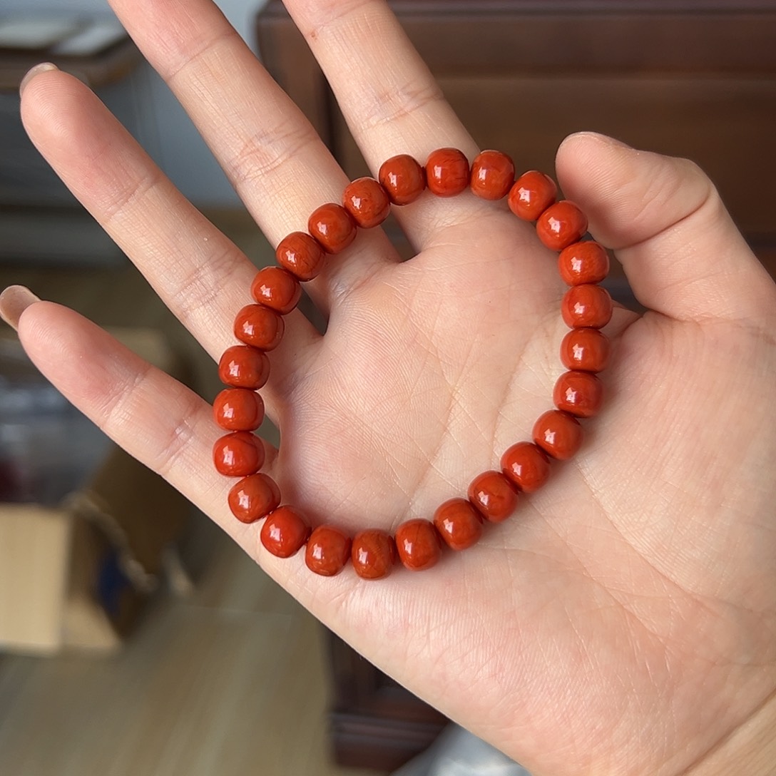 南红玛瑙手链未镶嵌