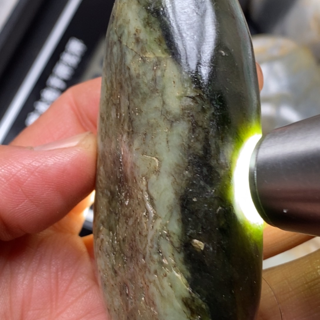 和田玉挂件银S925镀金镶嵌