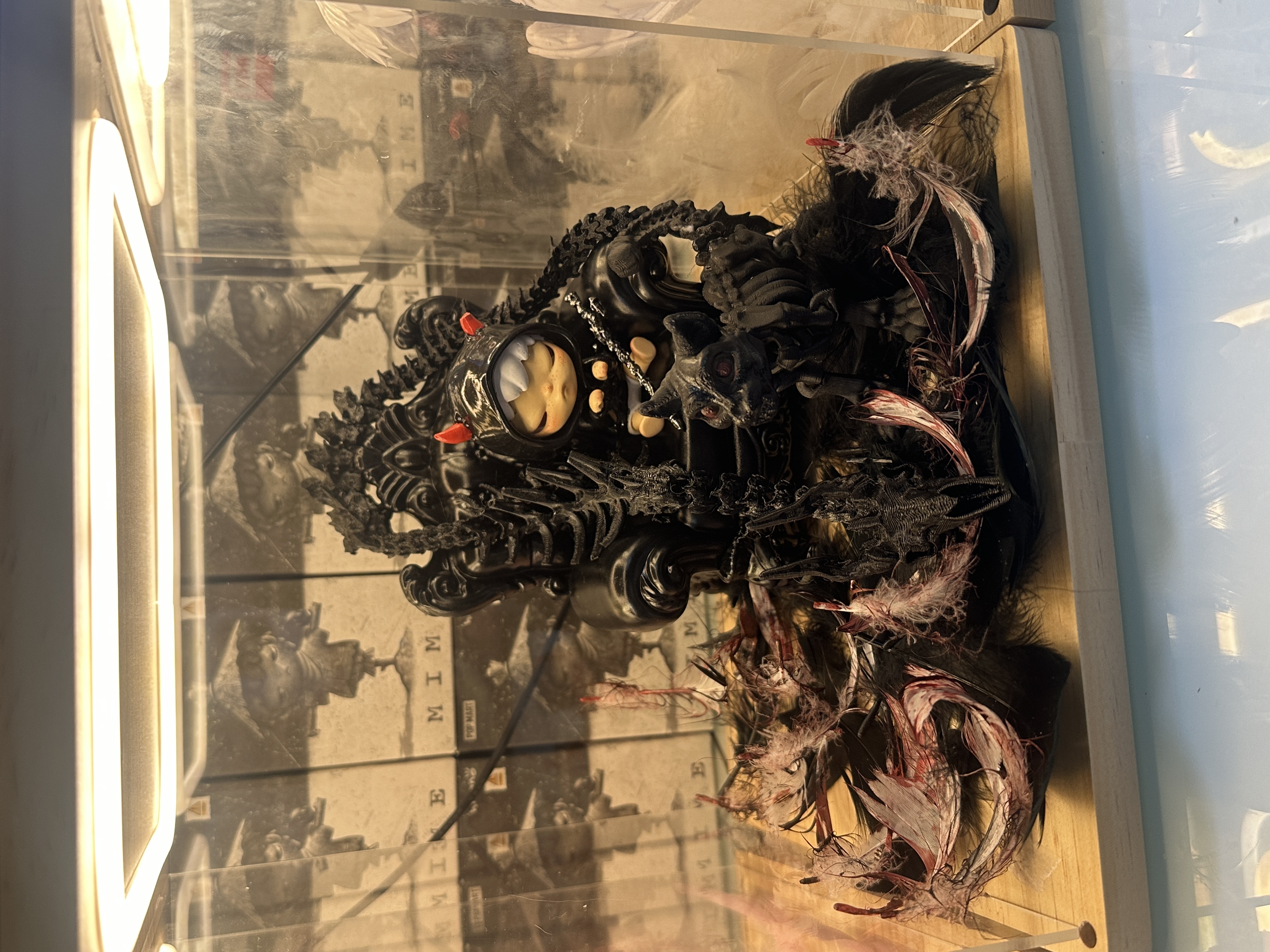 纯手工小野改娃逆恶魔之子摆件