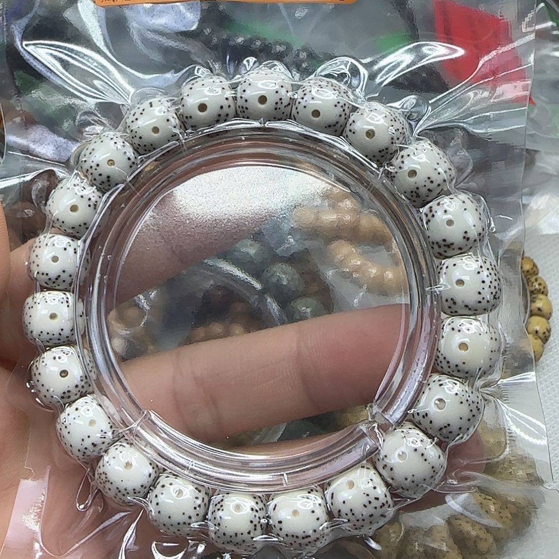 星月菩提手串56殿堂卡姿兰白大眼睛11×10单圈