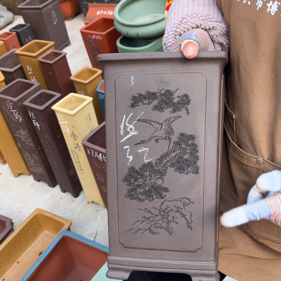 紫砂花盆盆景艺术