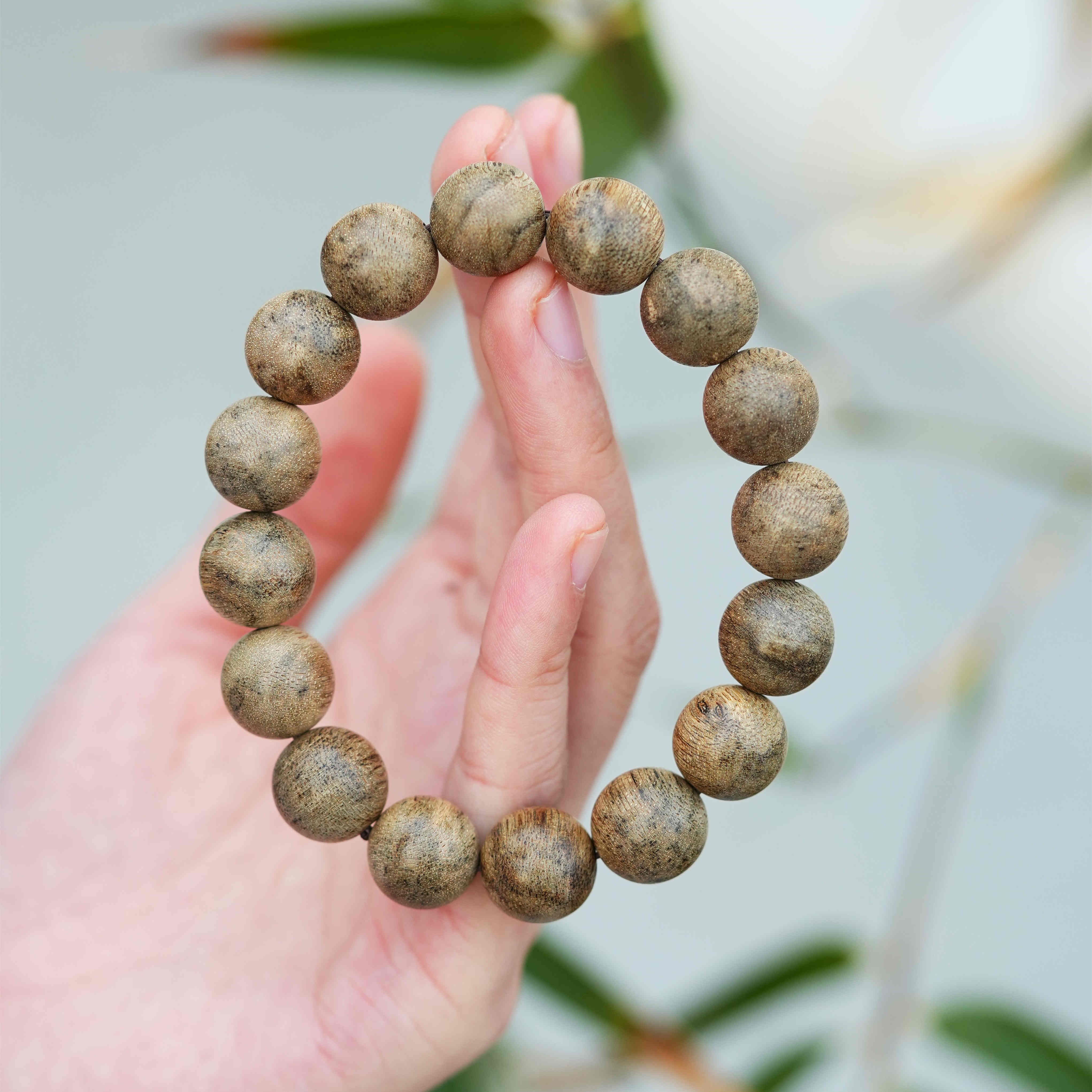 沉香千千说沉香-11mm泰国沉香手串念珠男登流眉天然保真文玩佛珠