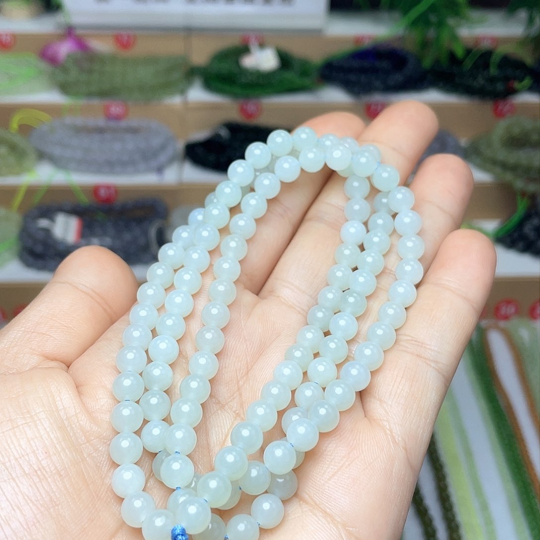 和田玉颈饰未镶嵌6mm