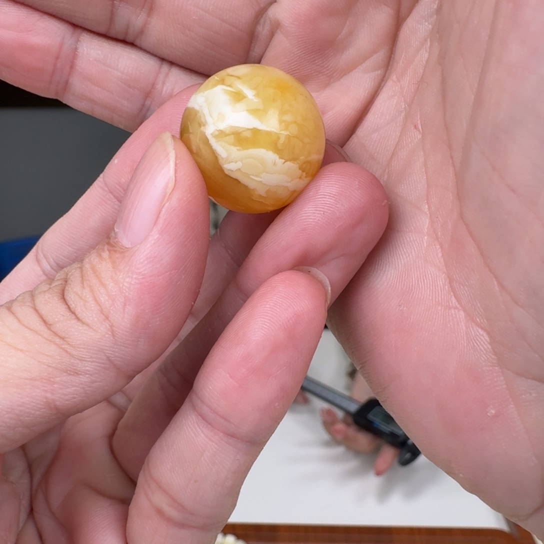 蜜蜡未镶嵌裸石蜜蜡手串