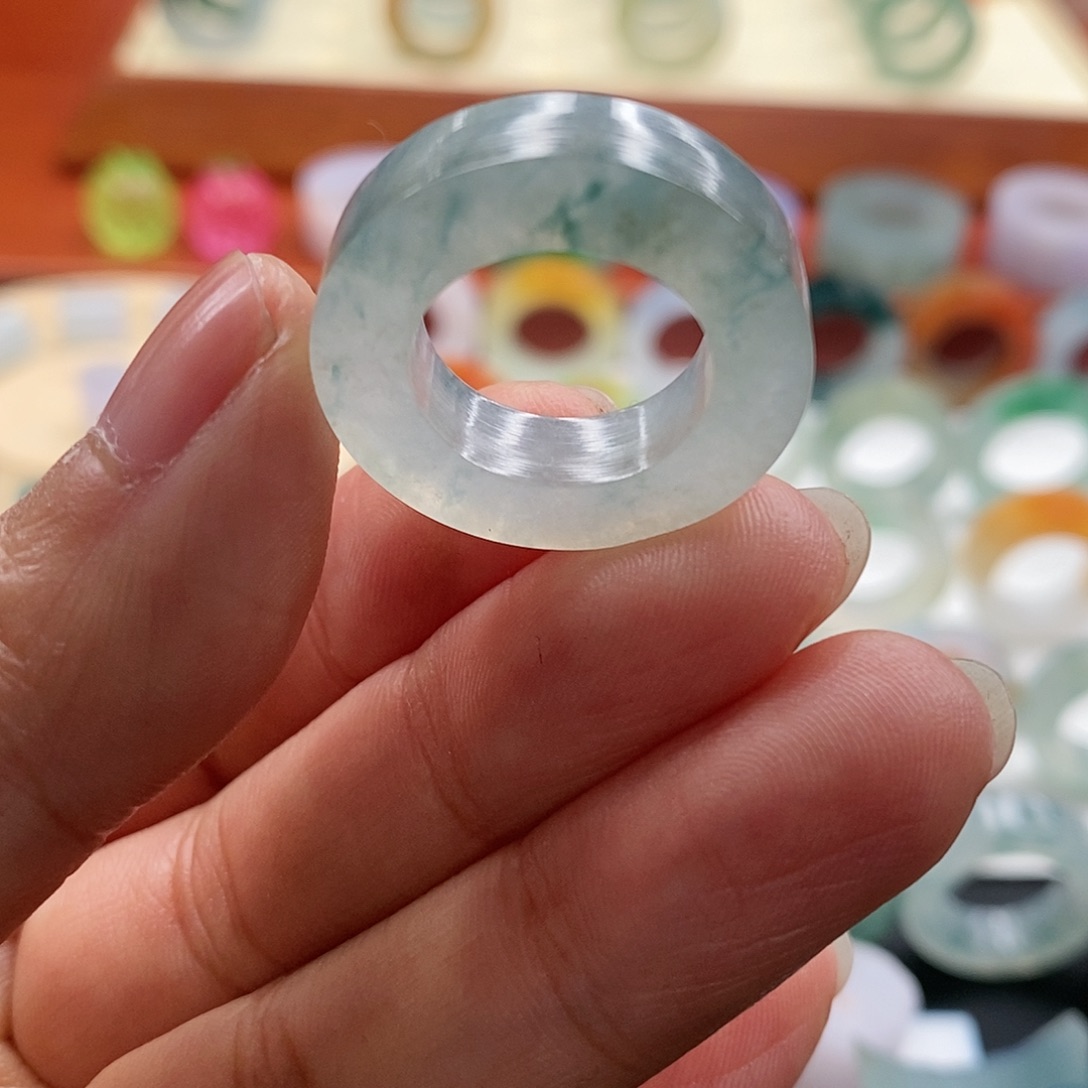 定制翡翠未镶嵌10-15圈口