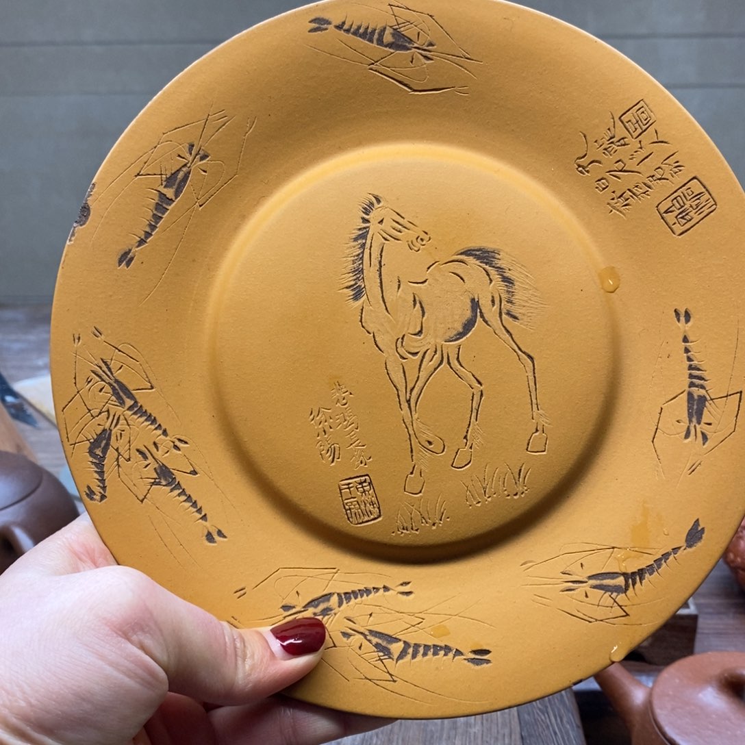 紫砂茶壶壶承（微微瑕）