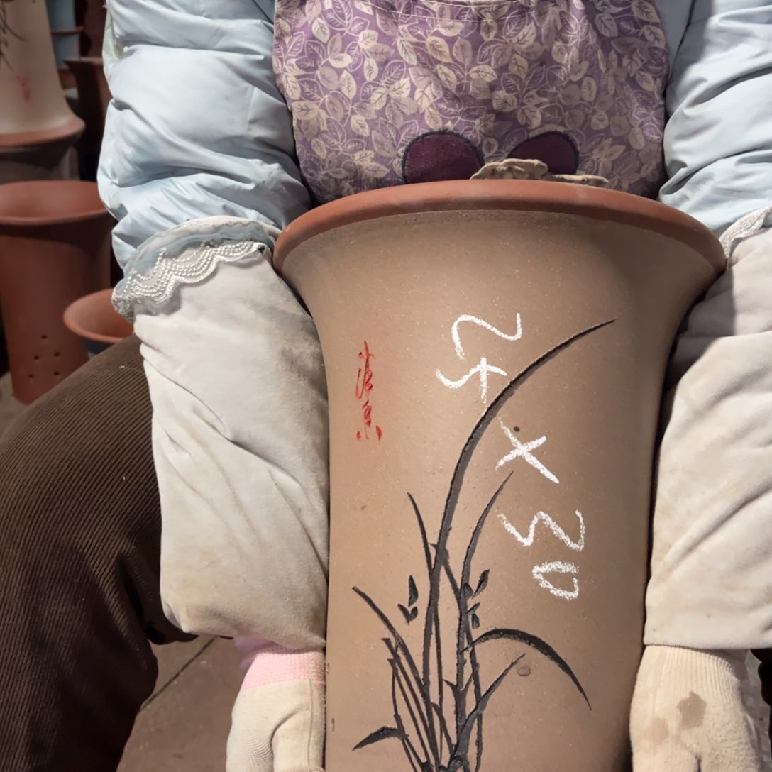 紫泥花盆紫砂花盆96