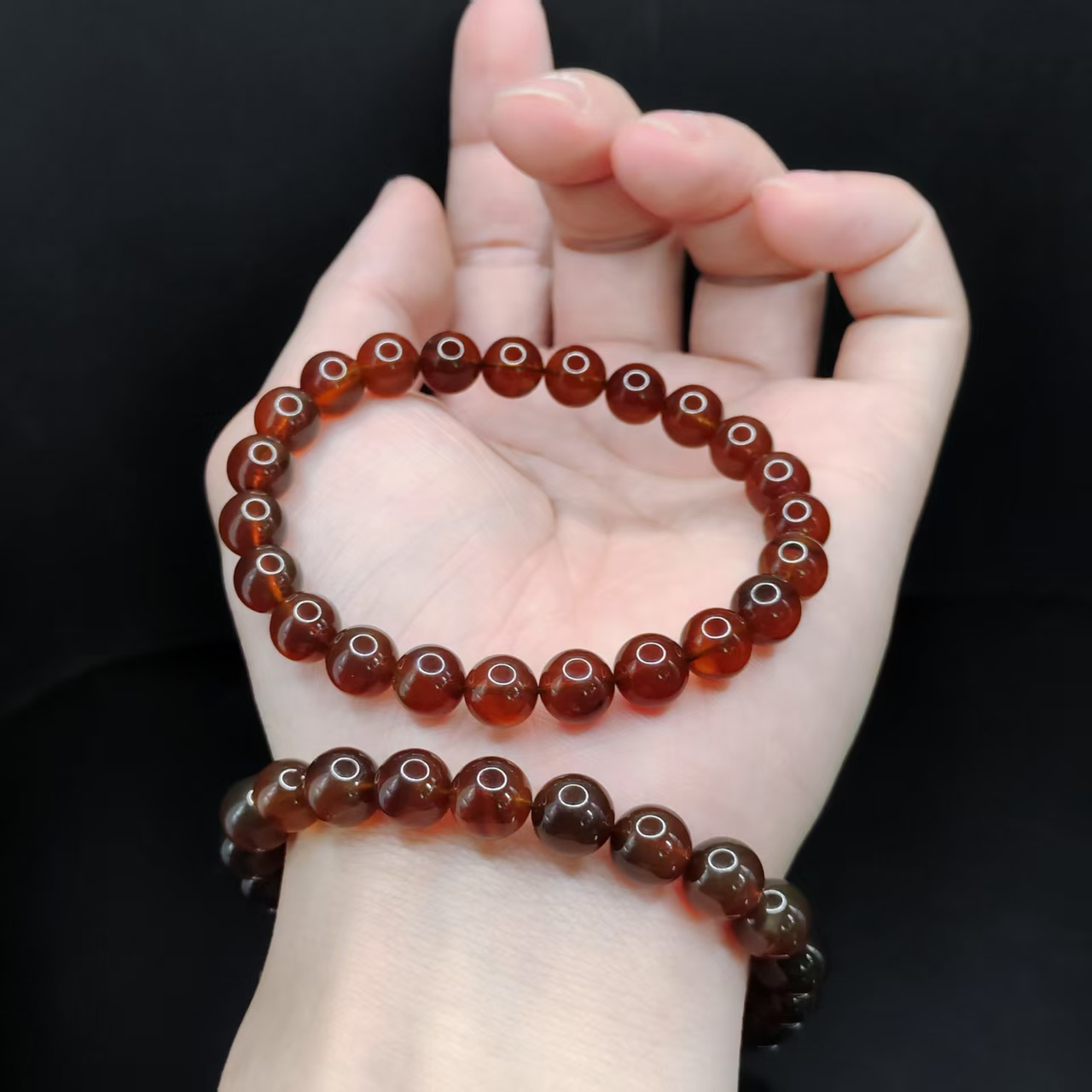 【康康严选】紫罗兰琥珀单圈手串K2【多样性发其一】约8mm+