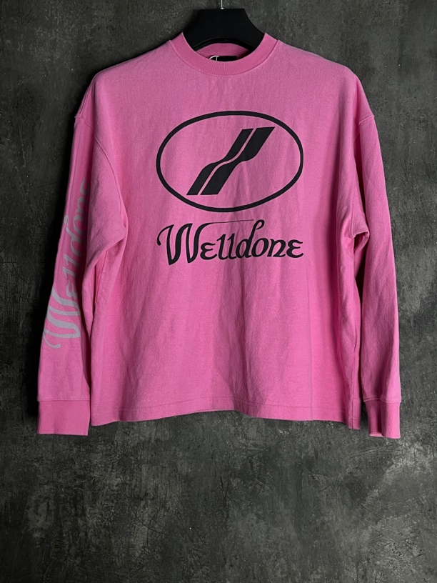 全新未使用 WE11 DONE XS码*1/胸口大logo长袖T恤/01572