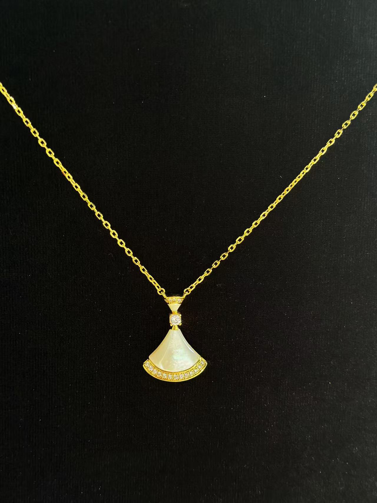 坠链均足银 银镀金  白裙子项链  时尚简约百搭