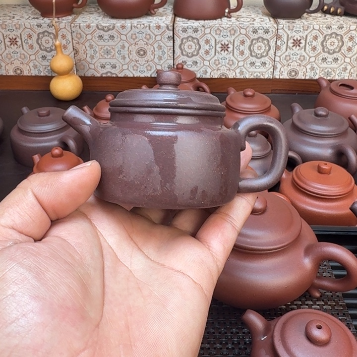 枣***司茶壶紫砂原矿紫泥德钟120cc