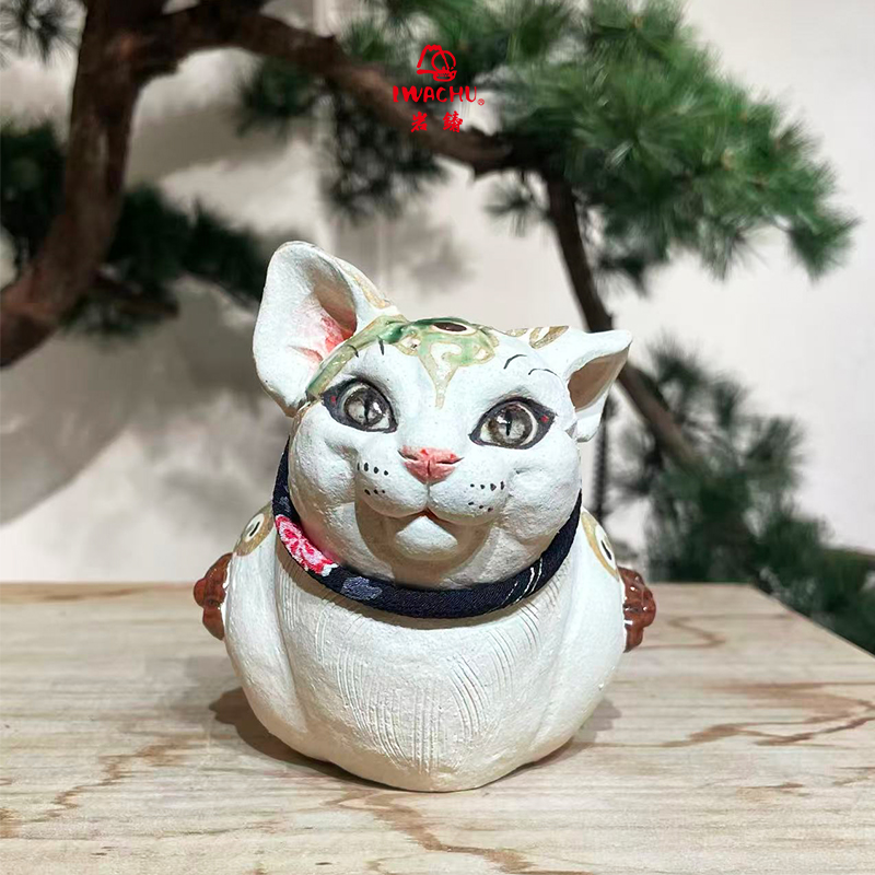 日本进口吉田一也作猫咪摆件-TTK2510A