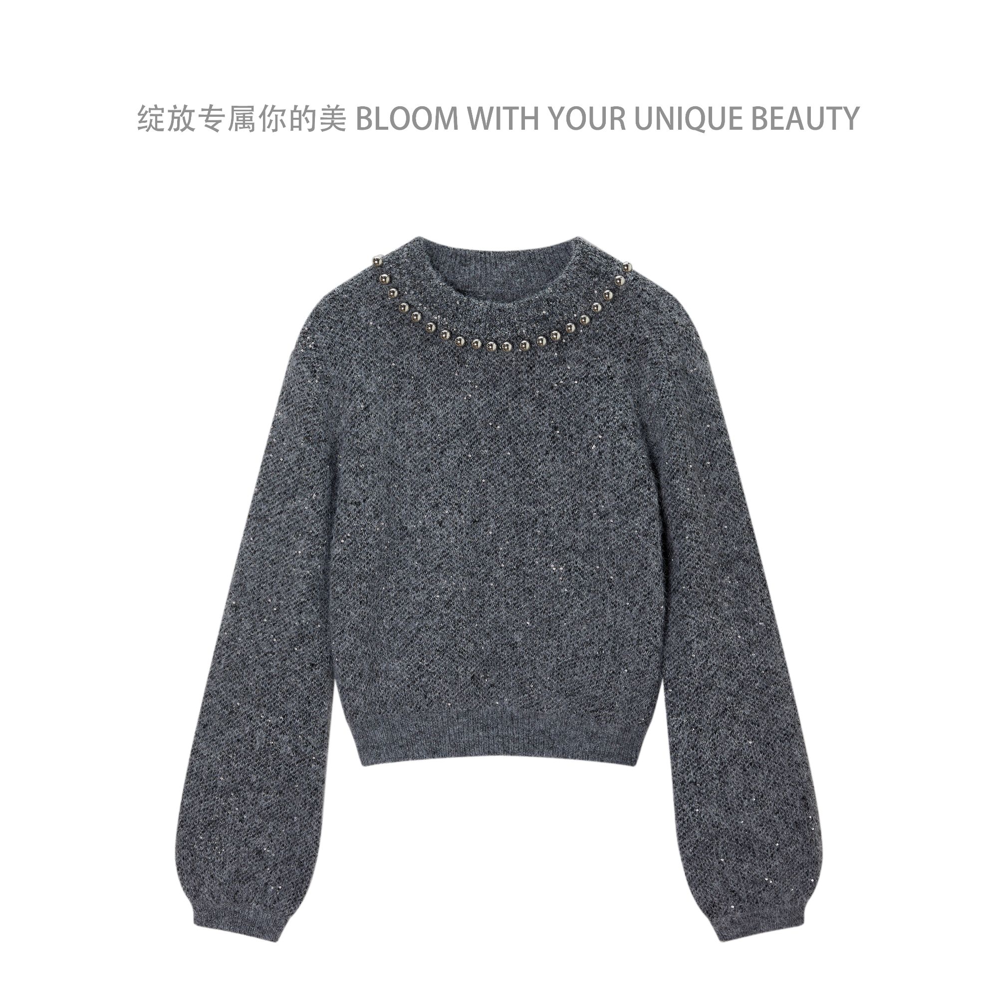 【繁星】秋季新款百搭质感灰色不挑人好看显气色 M25Q9176Y