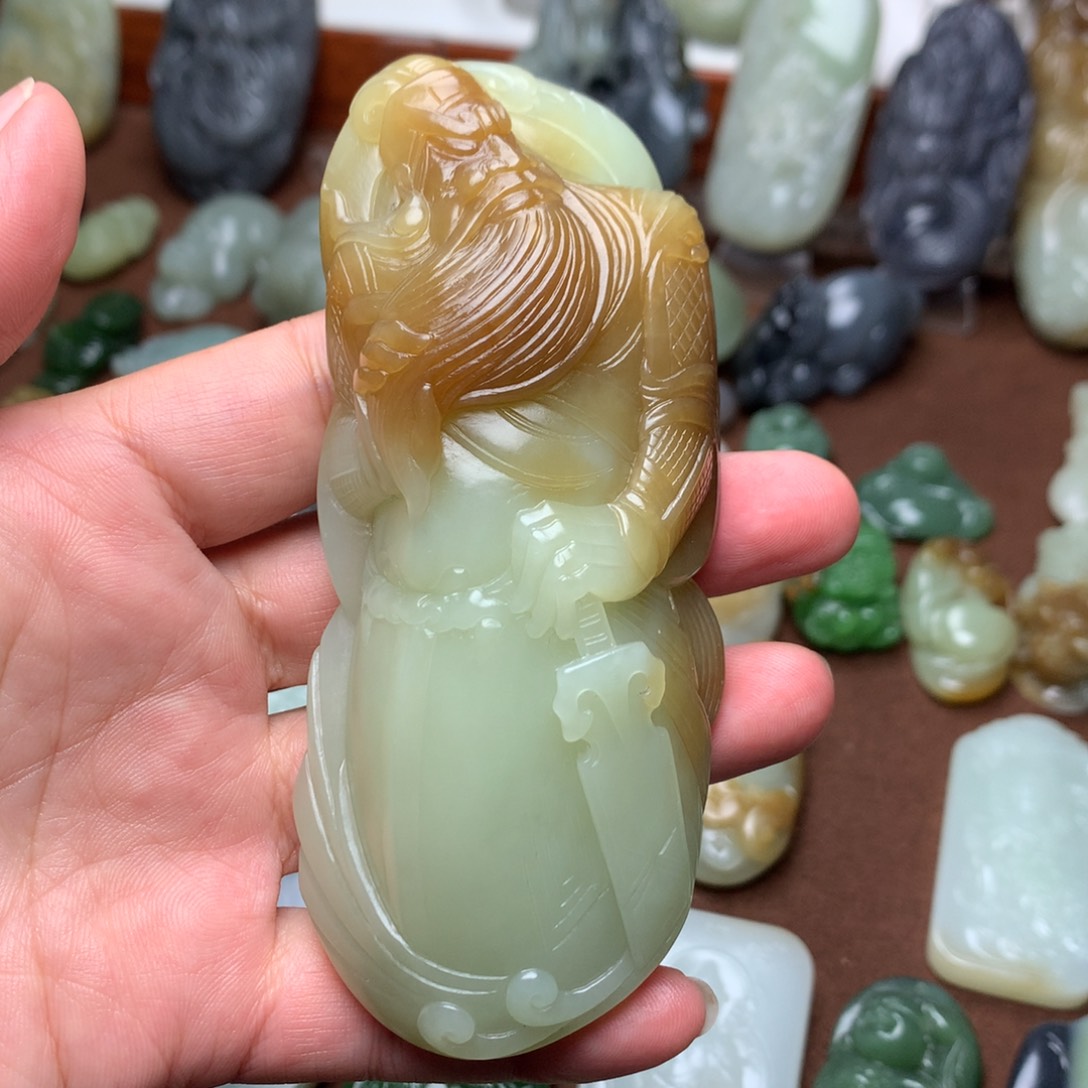 和田玉挂件未镶嵌亦***～