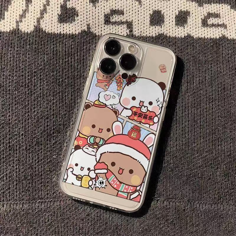 年年有鱼适用于苹果16ProMaxiphone手机壳太空壳情侣保护套可爱