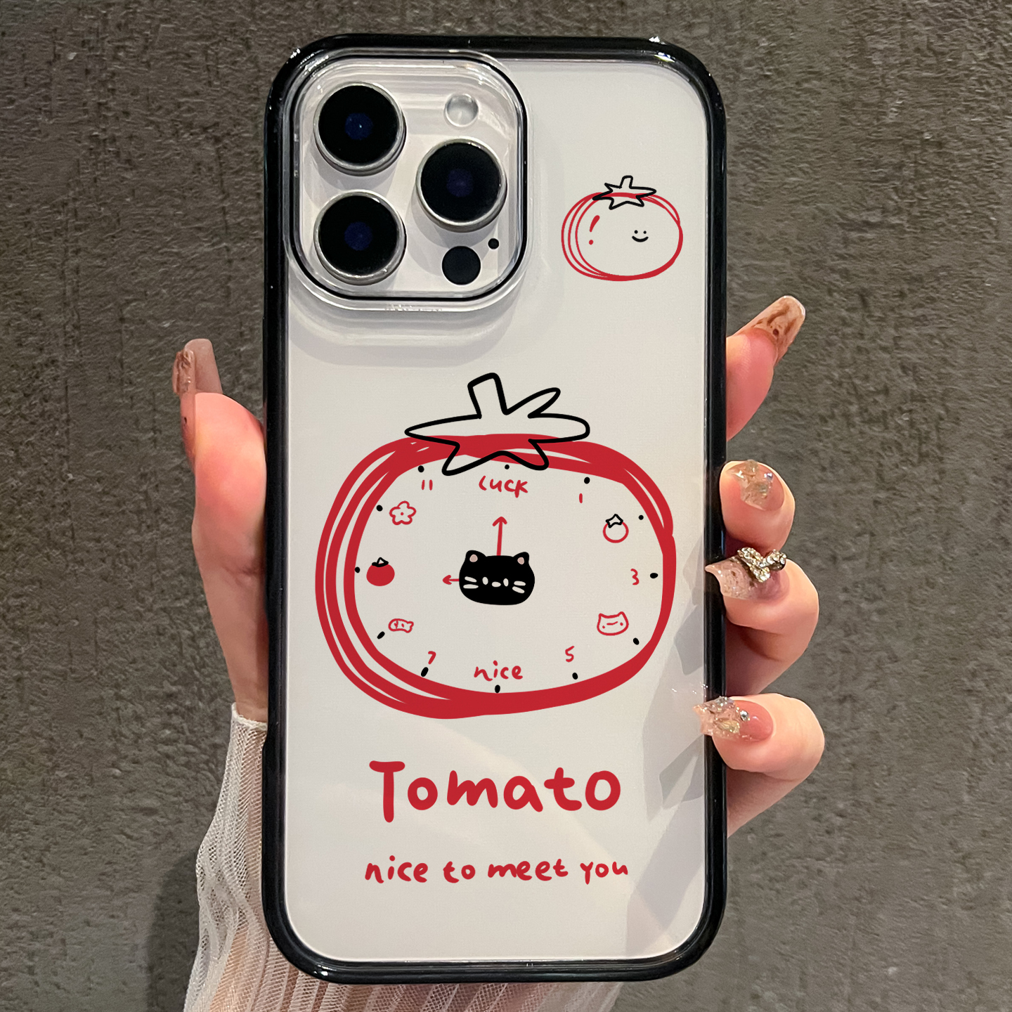 【AI键保护】番茄闹钟适用苹果16promax手机壳iphone15新款14少女心