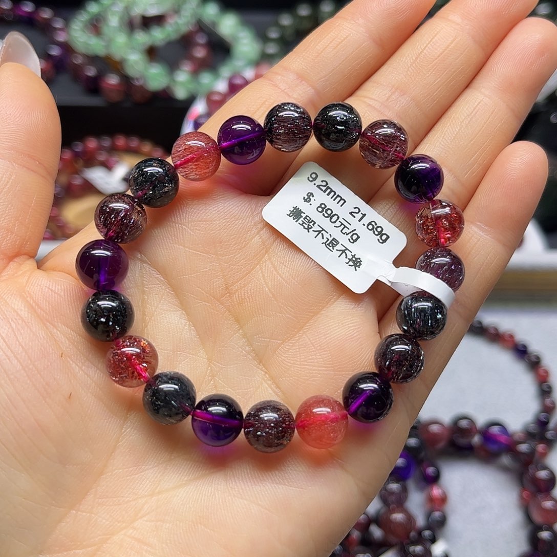 水晶手链未镶嵌天然水晶