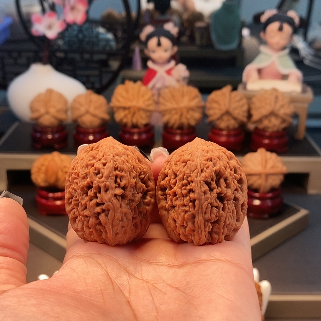 文玩核桃把件35全品大蒜头