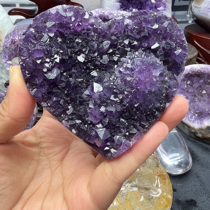 紫晶珠宝半成品未镶嵌