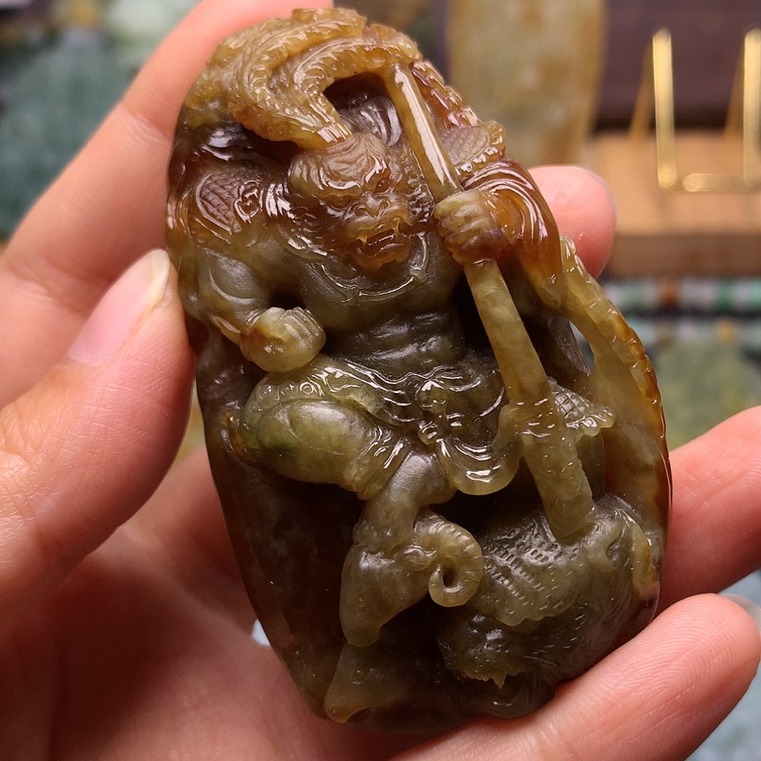 定制翡翠未镶嵌孔翡翠