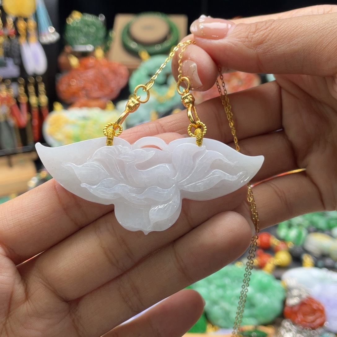 翡翠颈饰未镶嵌代编织