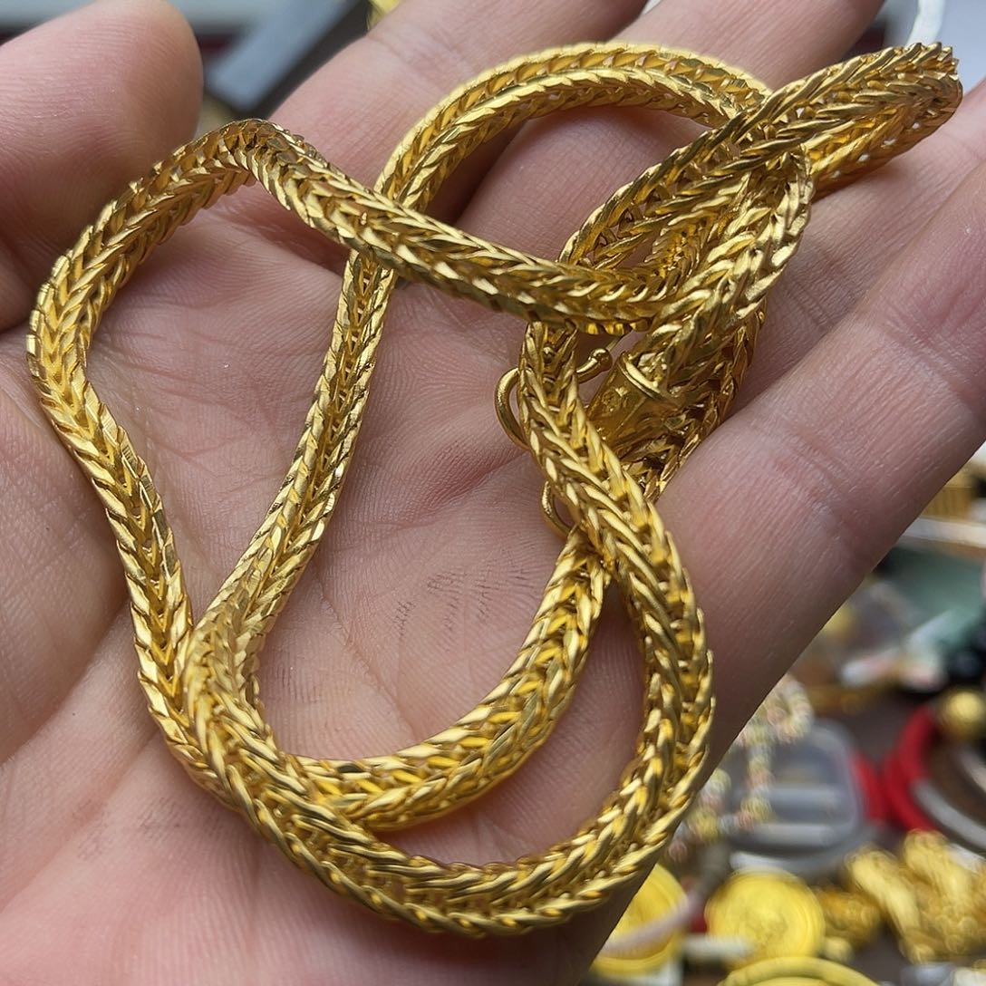 合金龙骨套装项链和手链