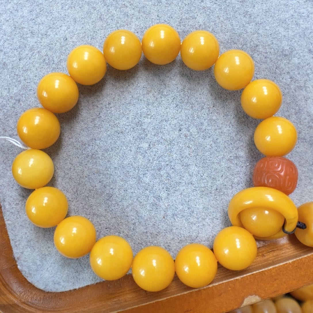 蜜蜡手串未镶嵌蜜蜡手串