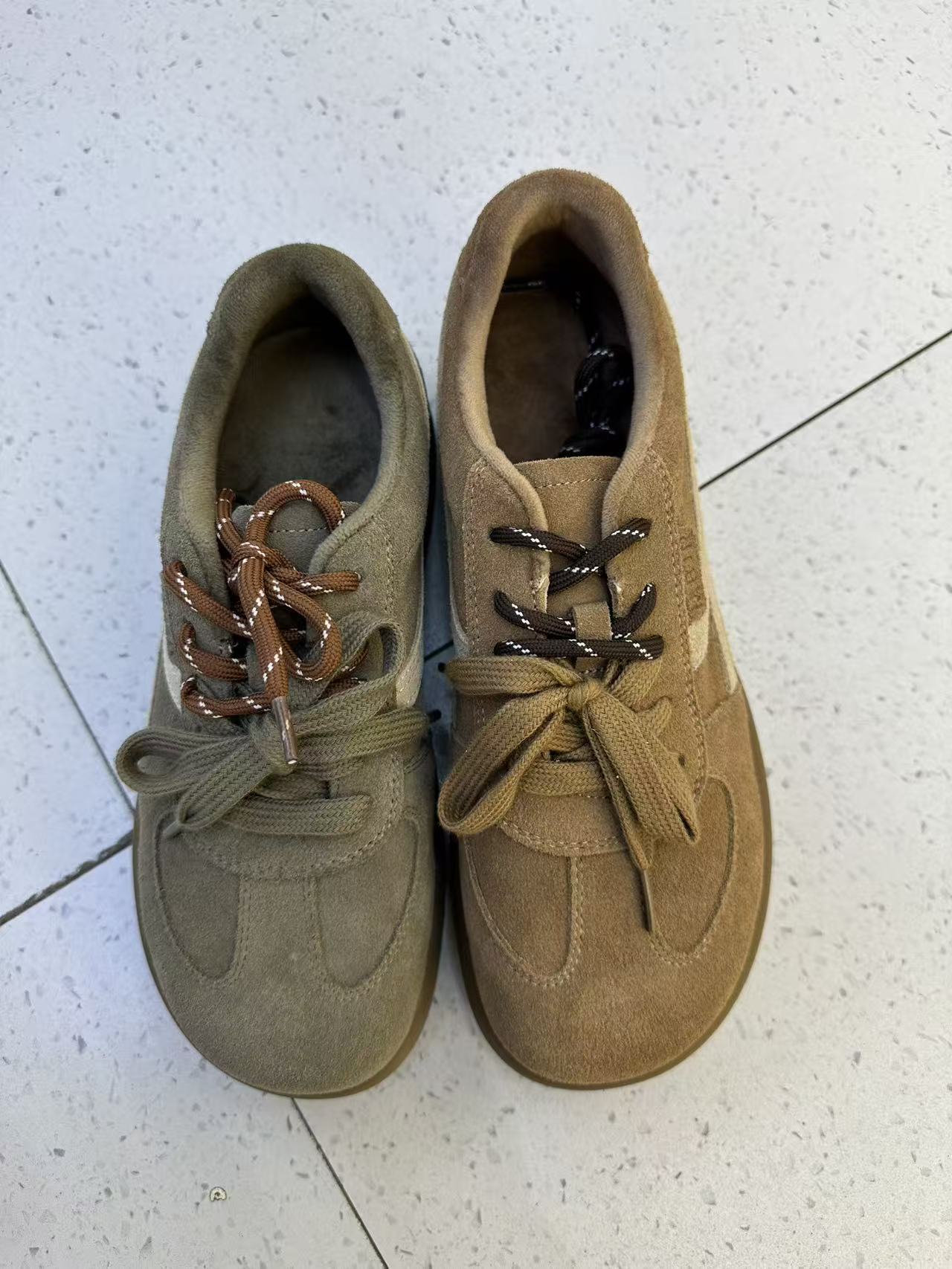 漫步佳人加绒双鞋带德训鞋