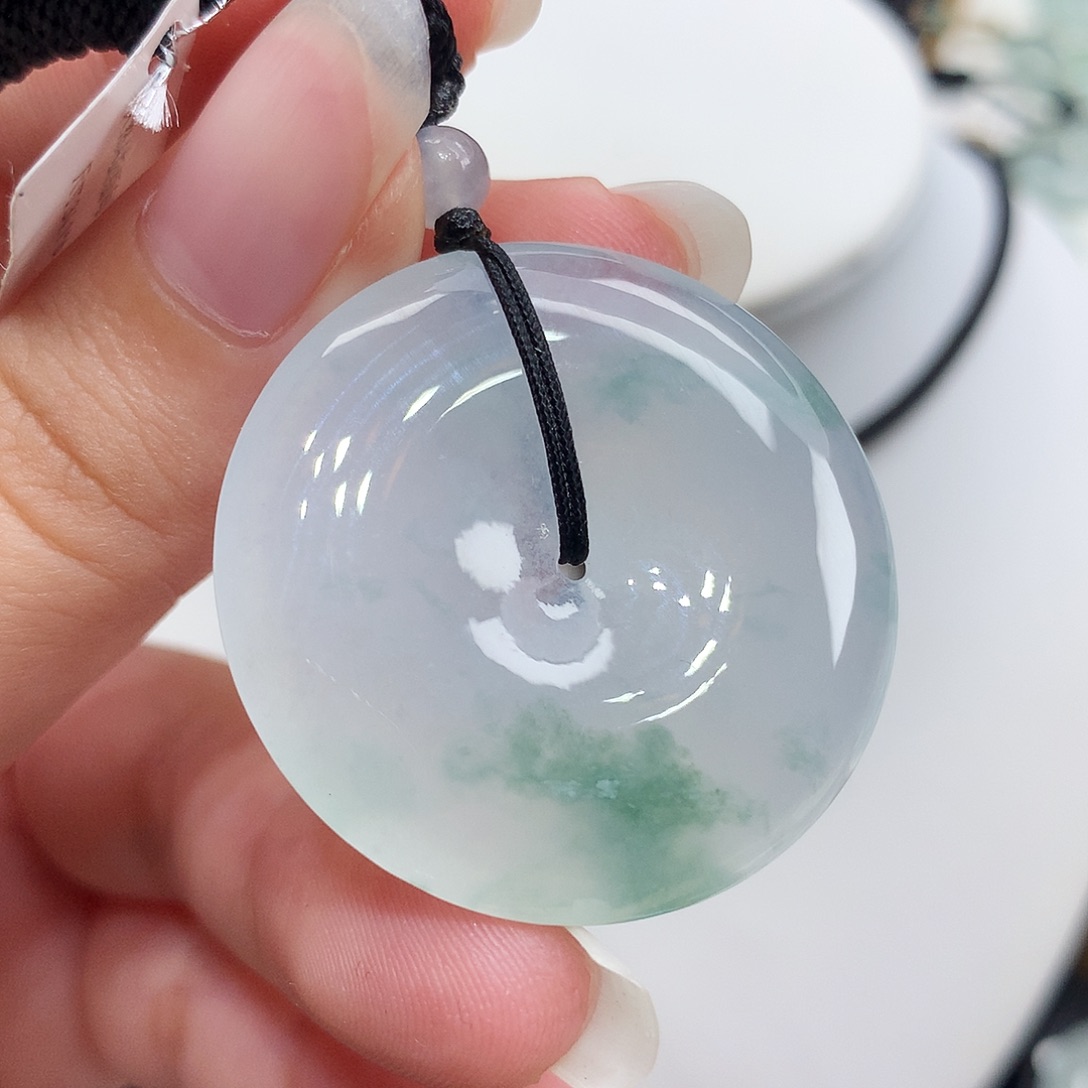 翡翠未镶嵌胸饰翡翠41，34.1/6