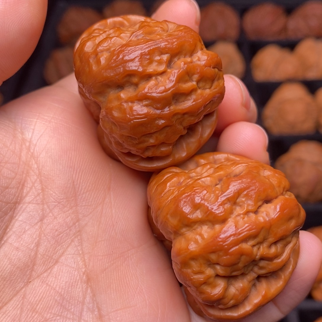 文玩核桃把件秦岭野生核桃
