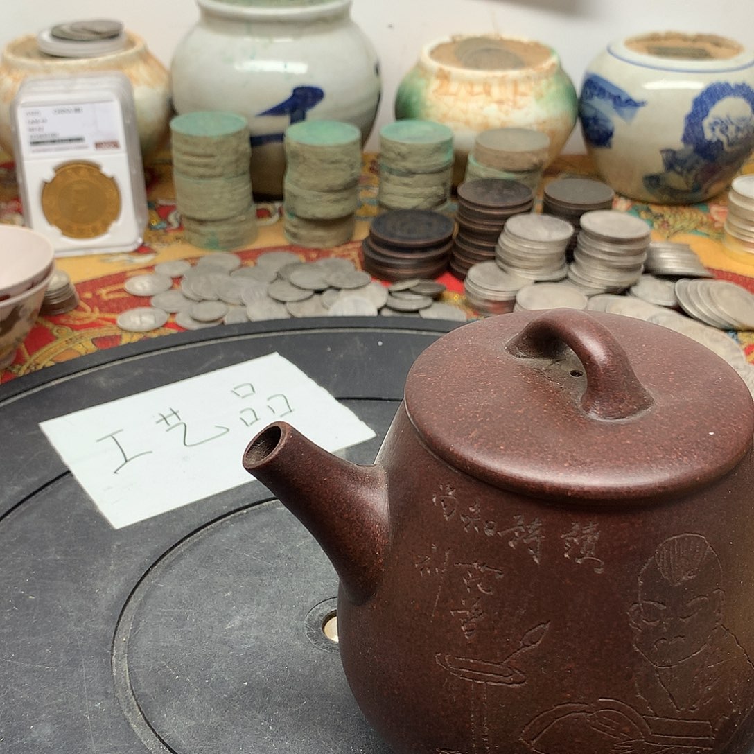 一手茶壶复古工艺品