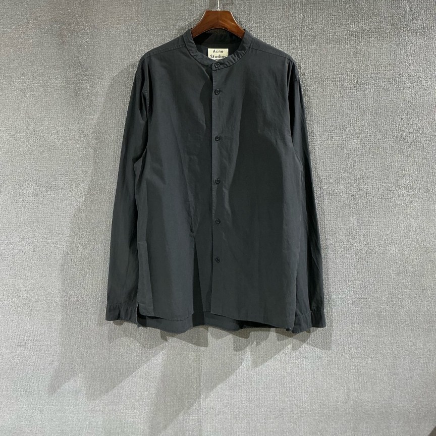 99新 maje  Acne studio(pm)黑色圆领衬衫 48码/5474