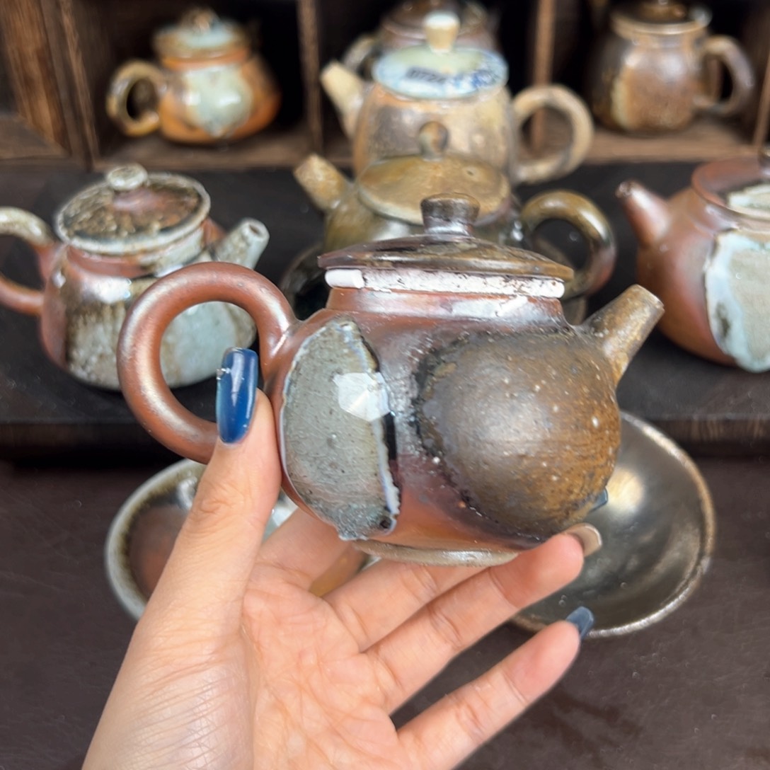 杯柴烧茶器细陶壶