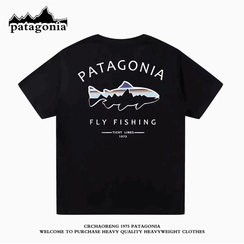 【上新补贴】patagonia 巴塔哥尼亚 飞鱼印花短袖运动休闲百搭