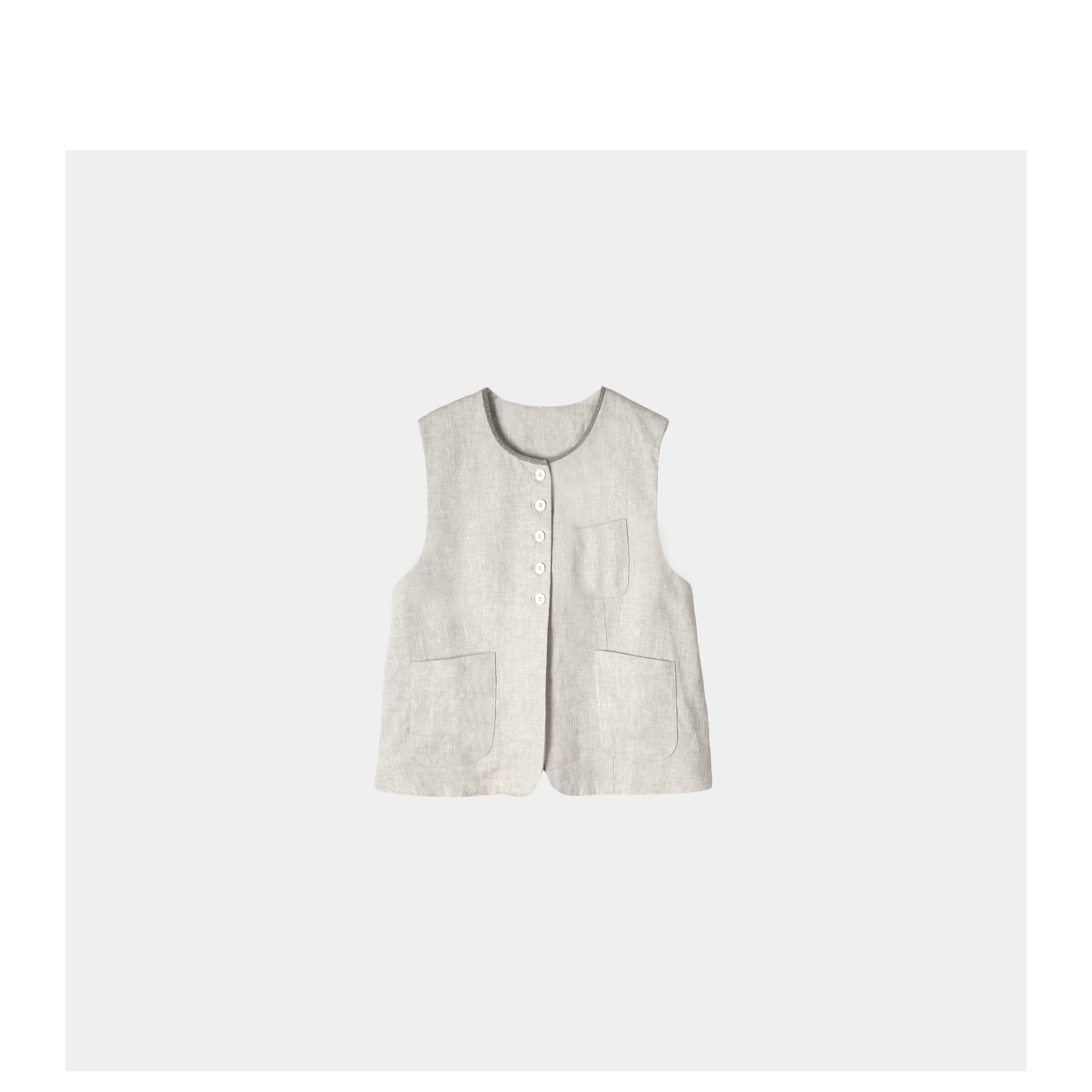 【云麻】陆一口女装定制亚麻马夹