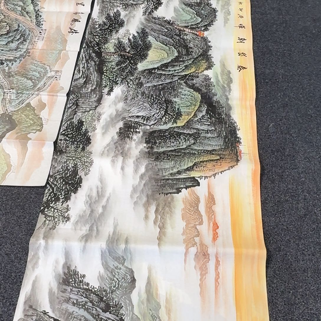 纯手绘国画作品好看小六尺