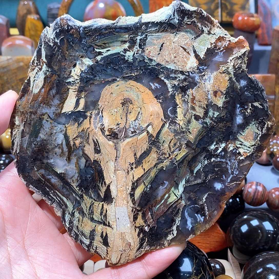 硅化玉天然北票硅化玉原石未镶嵌天然北票硅化玉原石