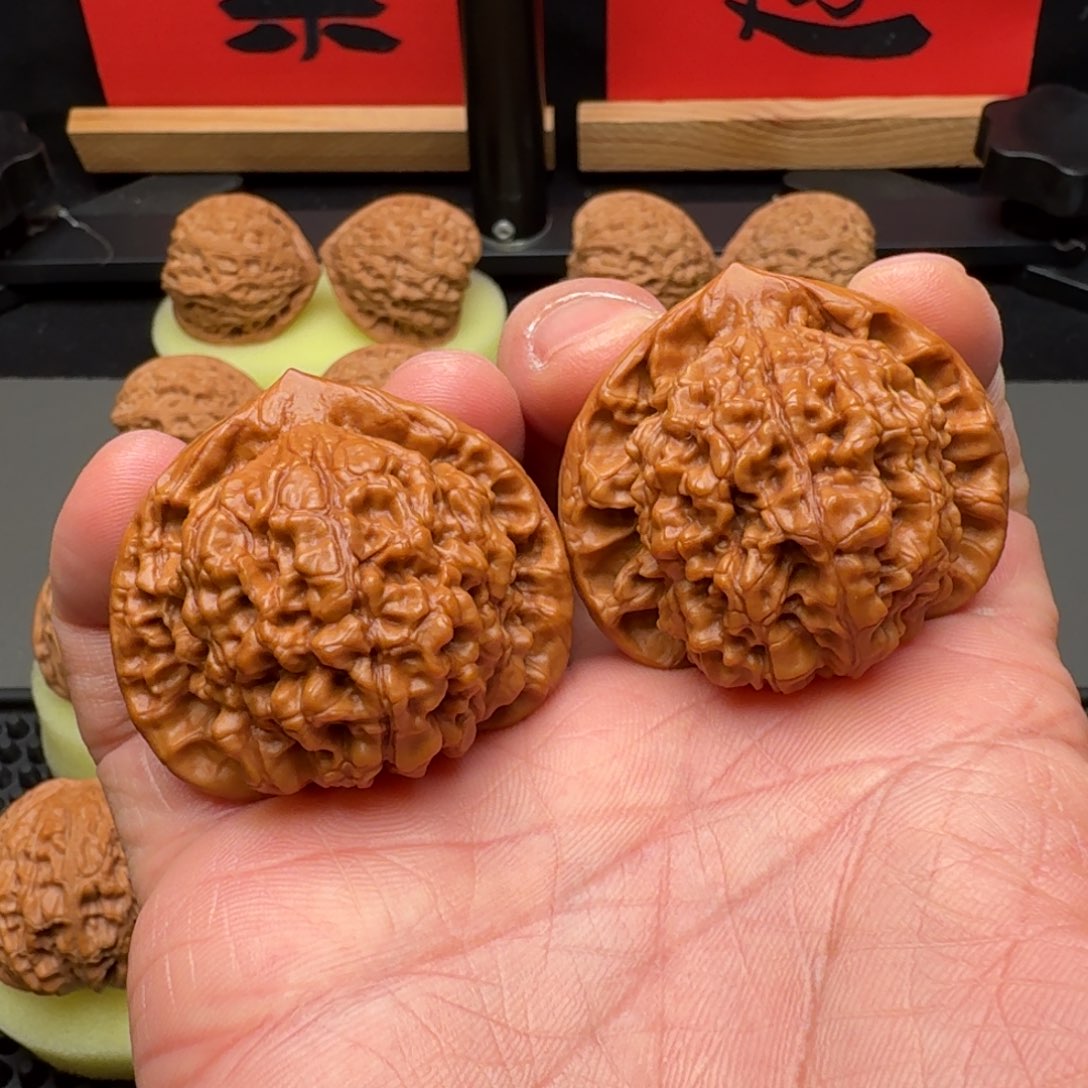 文玩核桃把件官帽45