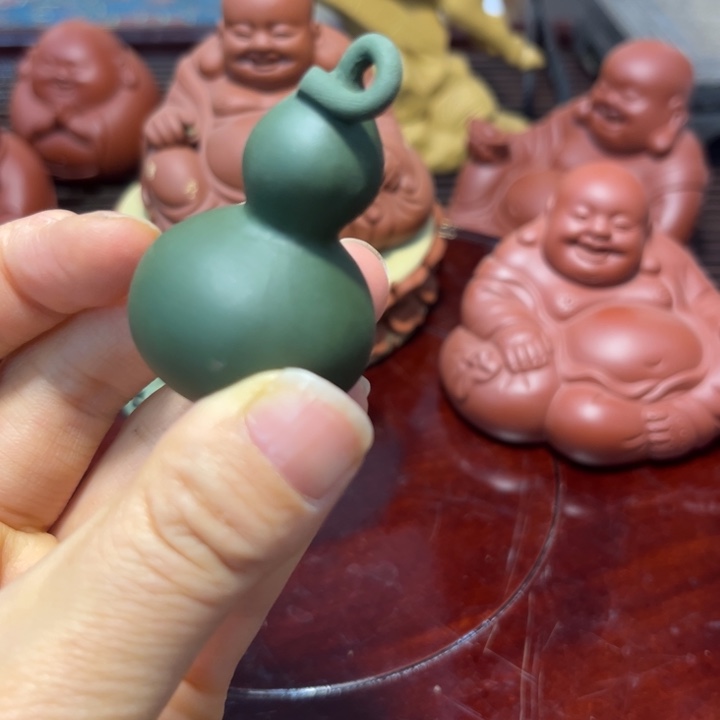 葫芦紫砂茶宠摆件