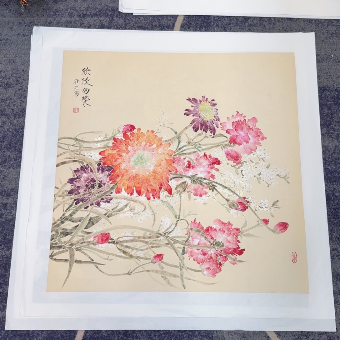 小***y国画纯手绘山水花鸟