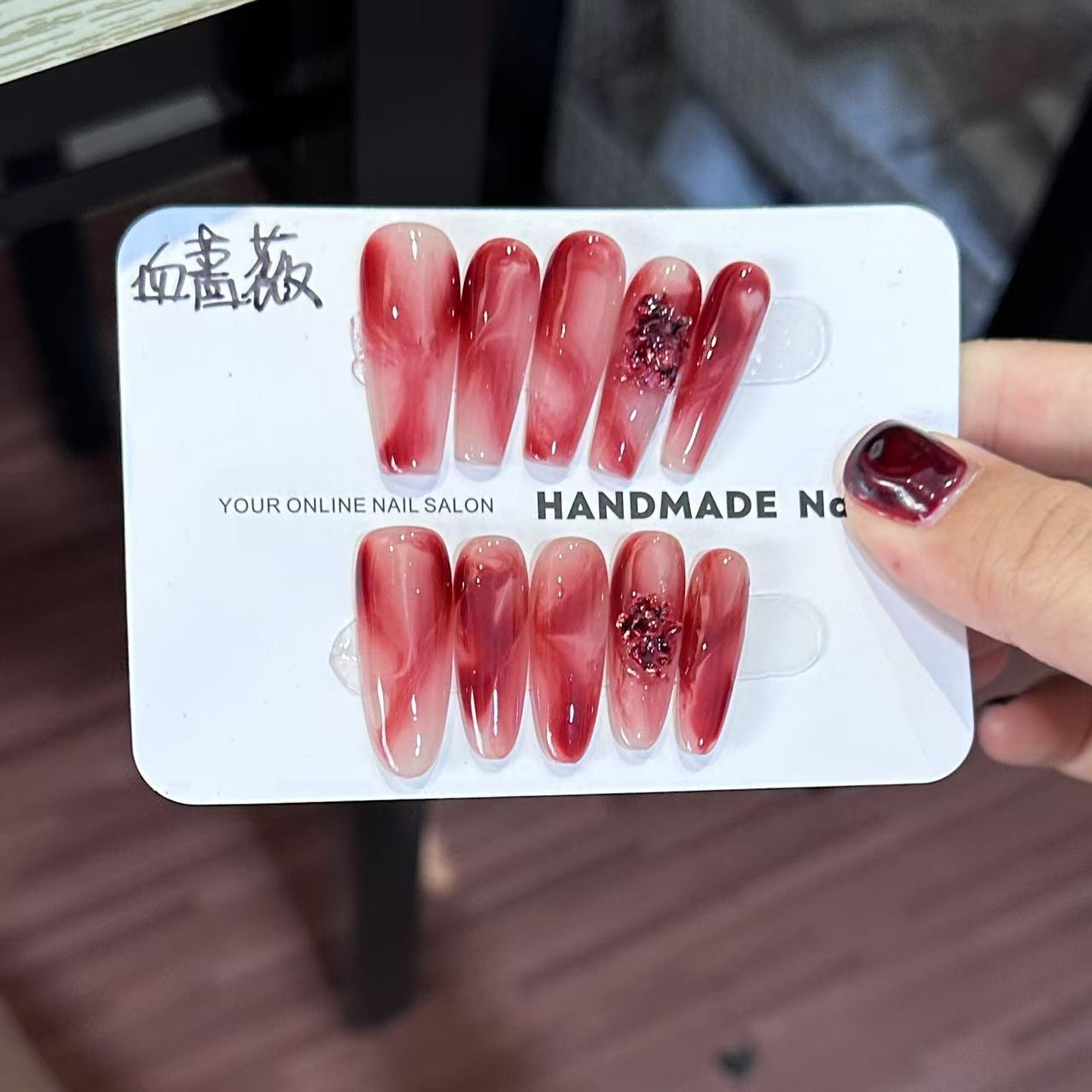 【血蔷薇】纯手工穿戴甲