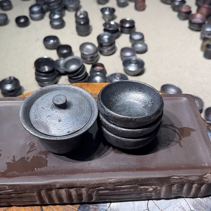 全手工制作精品盖碗一套23