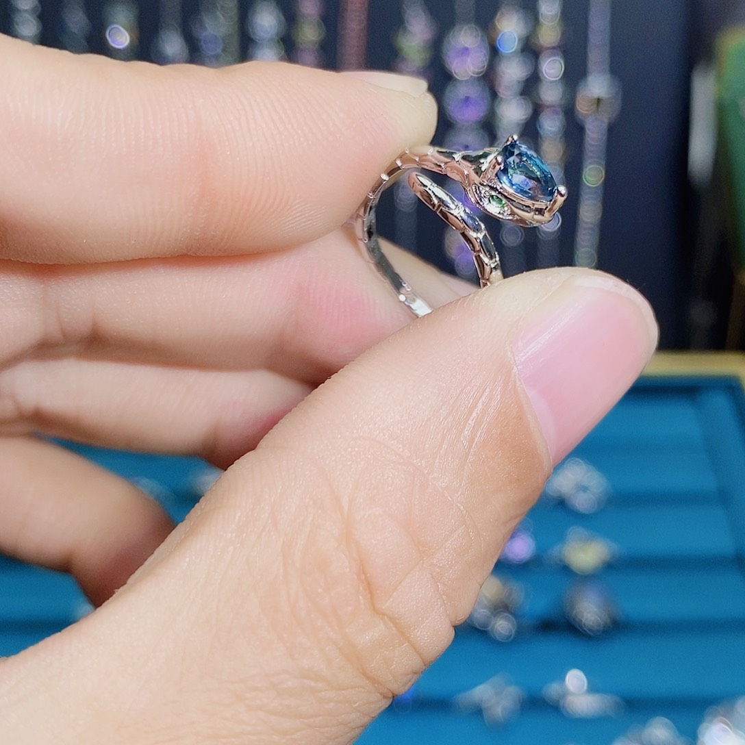 紫晶珠宝半成品银S925镶嵌