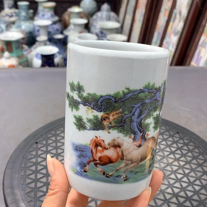 陶摆件博古架陶瓷摆件