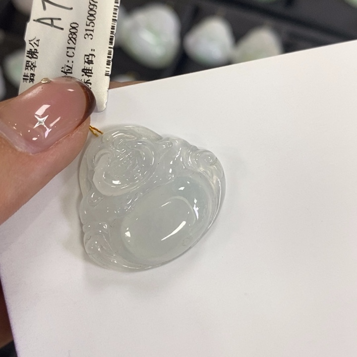 翡翠未镶嵌吊坠(不含链)佛公